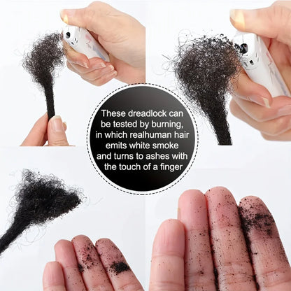 Cheveux humains afro crépus en vrac, brun moyen #4, 30g, 8 pouces, parfaits pour extensions et réparations.