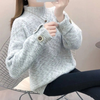 Nouveau pull femme velours chenille épais, chaud , polyvalent et mode