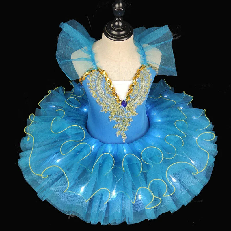 Robe ballerine enfant – Costume de danse classique, tutu, spectacle, entraînement