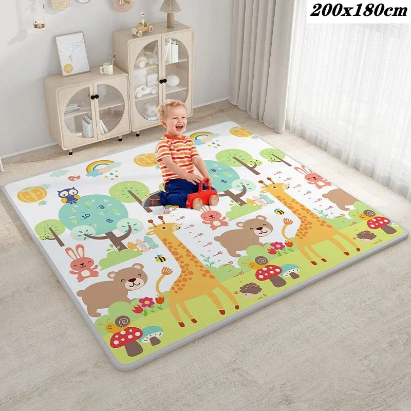 Tapis de jeu bébé 5 tailles – 2 épaisseurs au choix – Puzzle sécurisé – Tapis crèche et escalade – Aire de jeu enfants activités ludiques