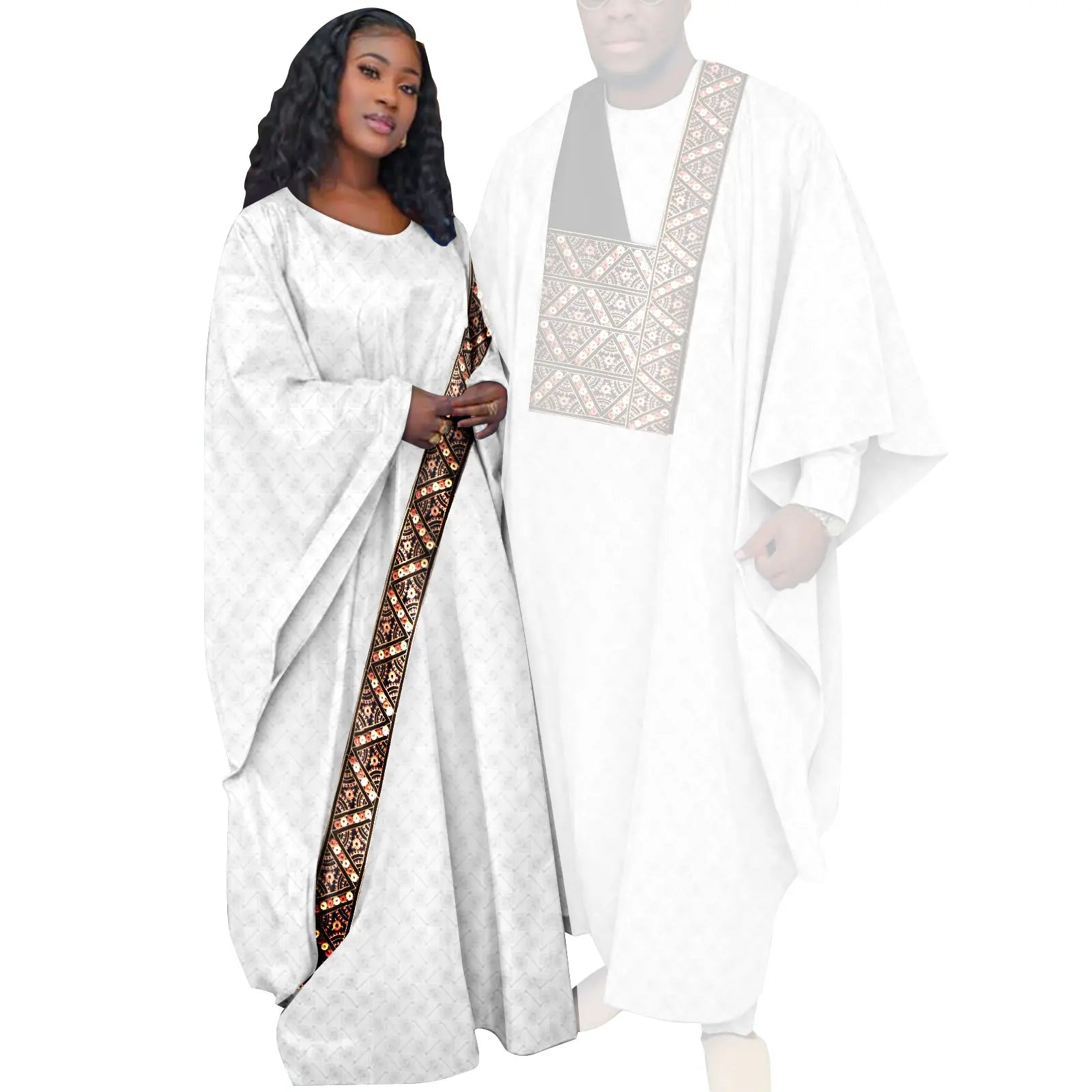 Vêtements couple africain – Tenues mariage ethniques, Abaya femme, Dashiki homme, style traditionnel
