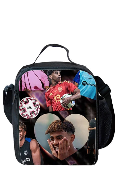 Sac à dos football Lamine Yamal, enfant, 1/3 pièces : sac d’école, sac déjeuner, trousse .