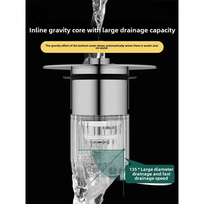 Filtre de Vidange d'Évier de Sol, Noyau Pop-up, Filtre Anti-décennie age, Accessoires de Cuisine
