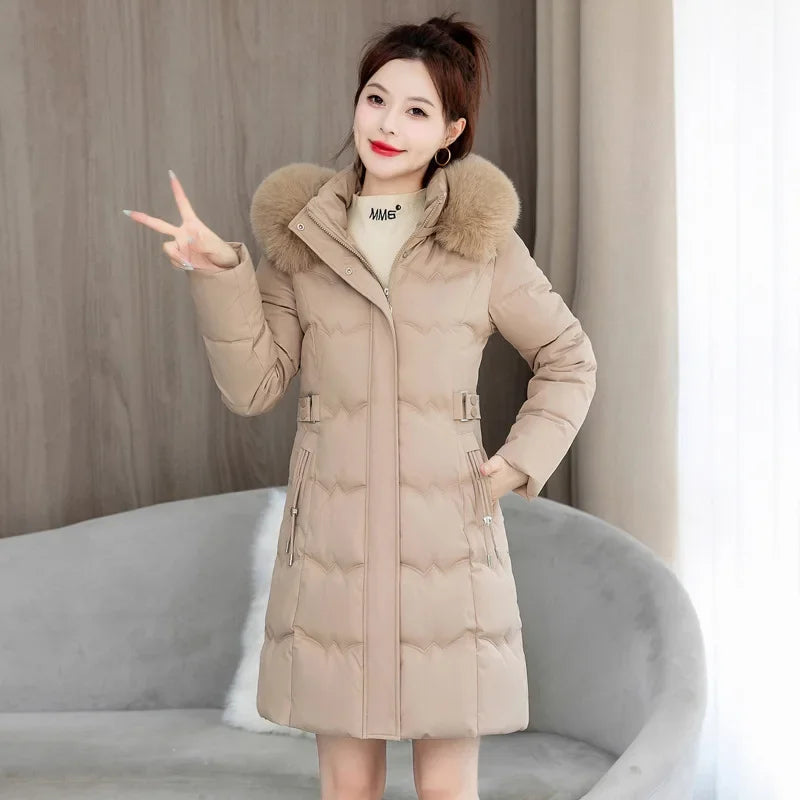 Manteau Femme Hiver – Parka Rembourrée Coréenne Chaude