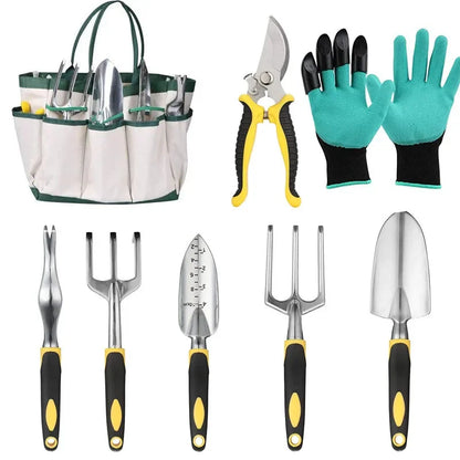 Ensemble d'Accessoires Jardinage 13 Pièces  – Kit Complet de Plantation et Garniture pour Jardin Extérieur