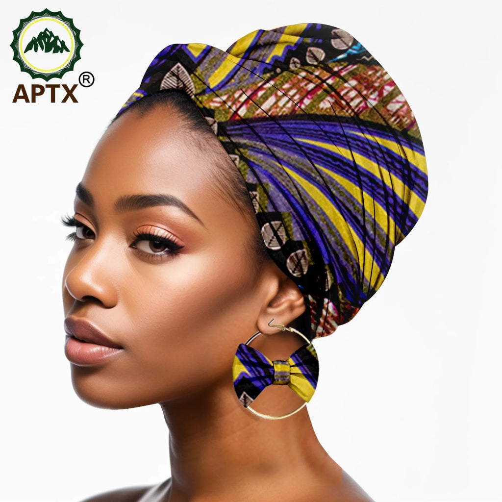 Turban africain femme – Foulard satin doublé, grande fleur, imprimé floral, bonnet musulman