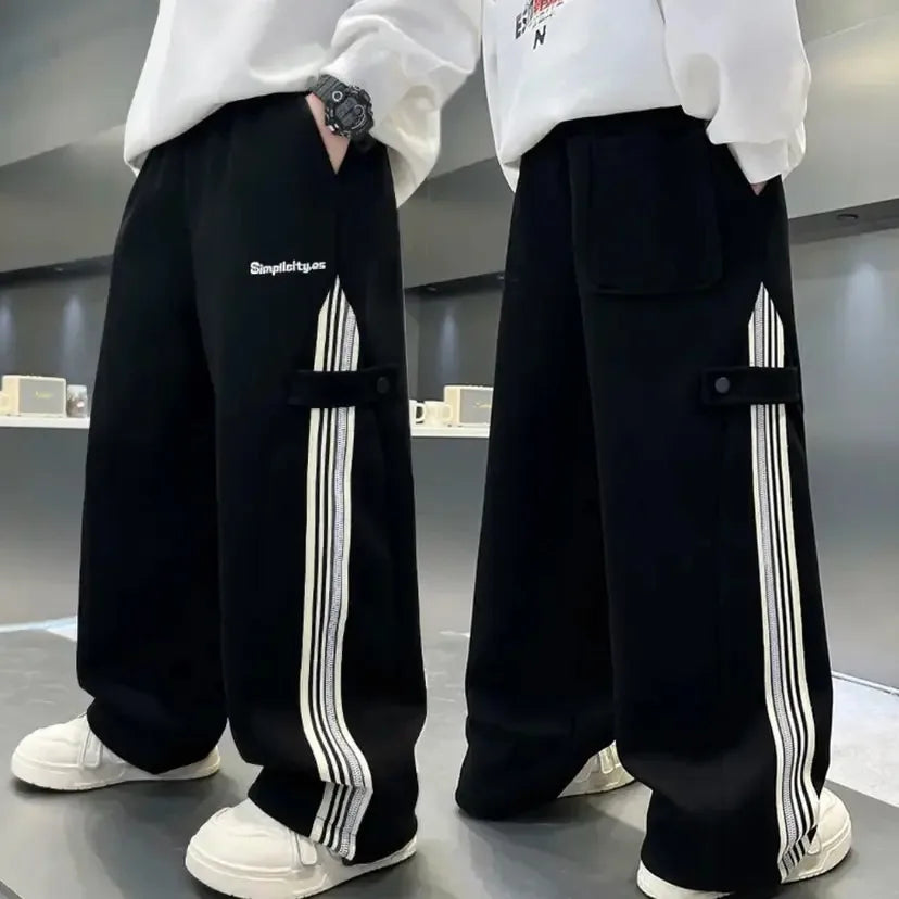 Pantalon décontracté garçon en coton – 110-170 cm