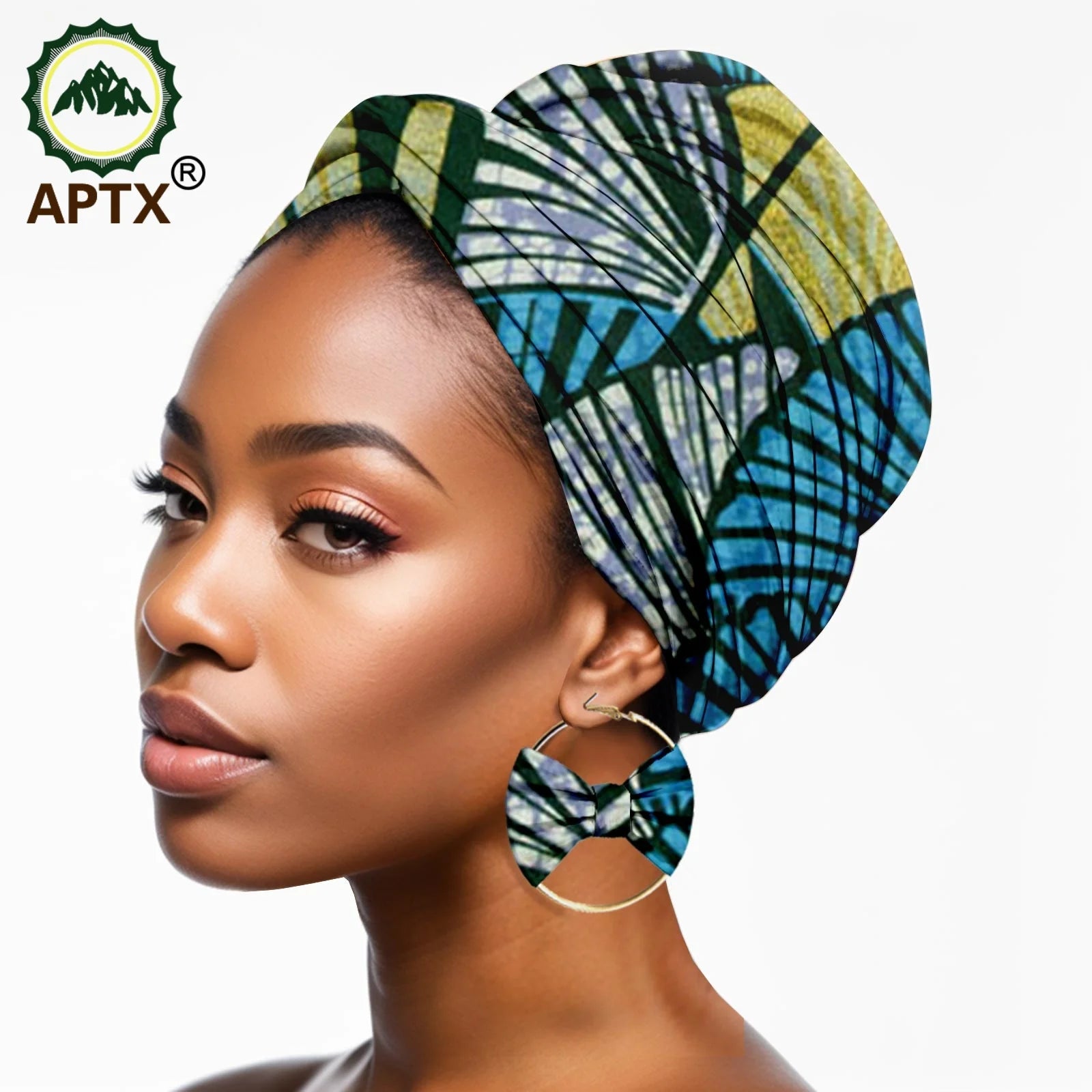 Turban africain femme – Foulard satin doublé, grande fleur, imprimé floral, bonnet musulman