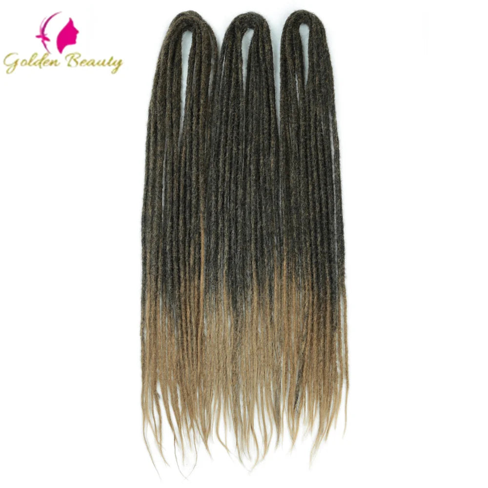 Extensions Dreadlocks Synthétiques 24” Double Extrémité, 10 Brins .