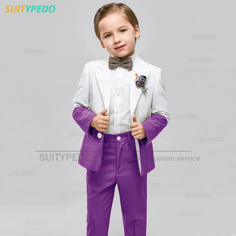 Ensemble deux pièces garçon﻿– veste pantalon, blazer activité, fête, mode chic