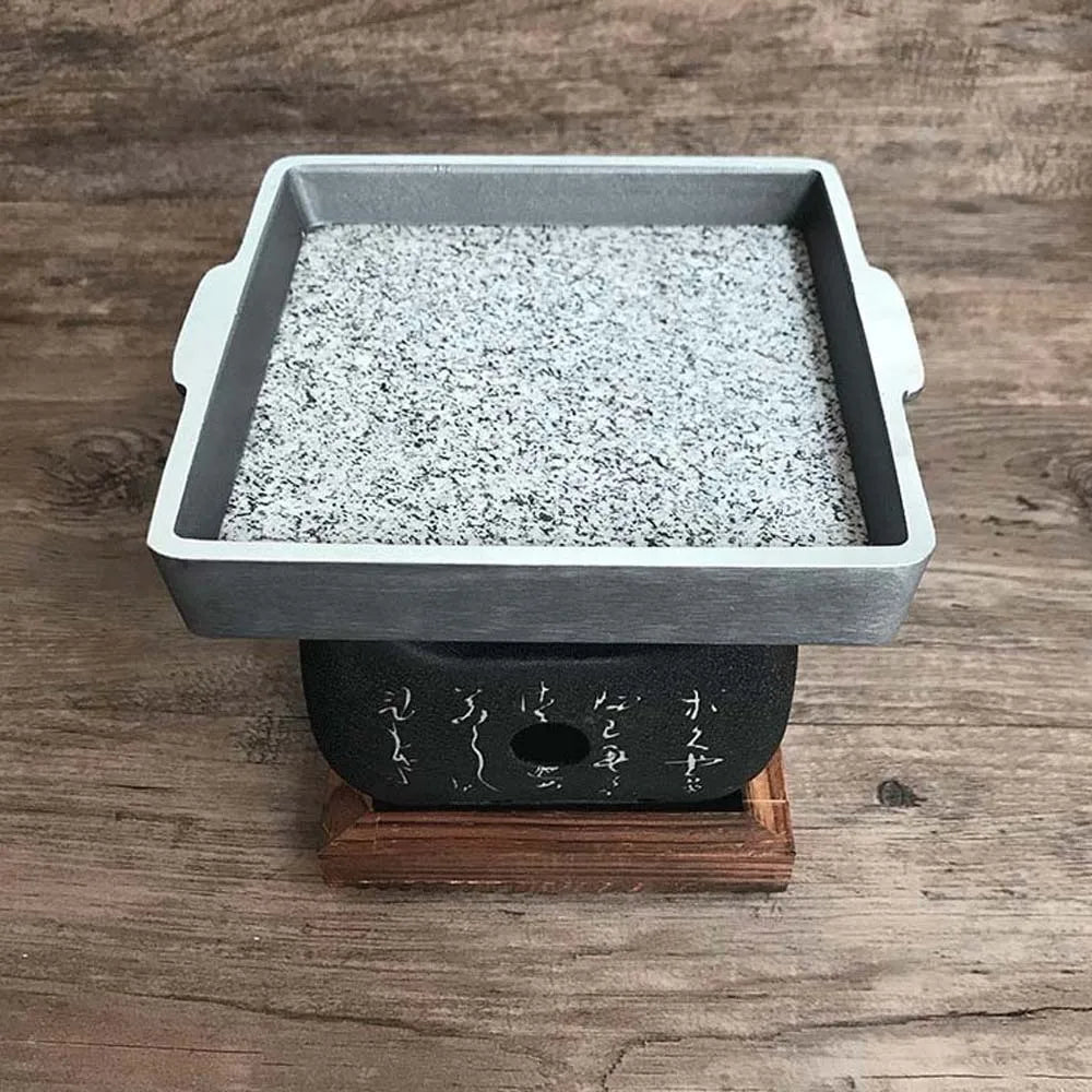 Poêle à Charbon Style Japonais – Mini Gril Portable en Aluminium, Idéal pour BBQ, Extérieur et Camping
