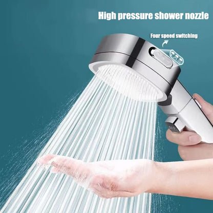 Pommeau de douche haute pression 3 modes – Économie d'eau, arrêt 1 touche, démontable et facile à installer