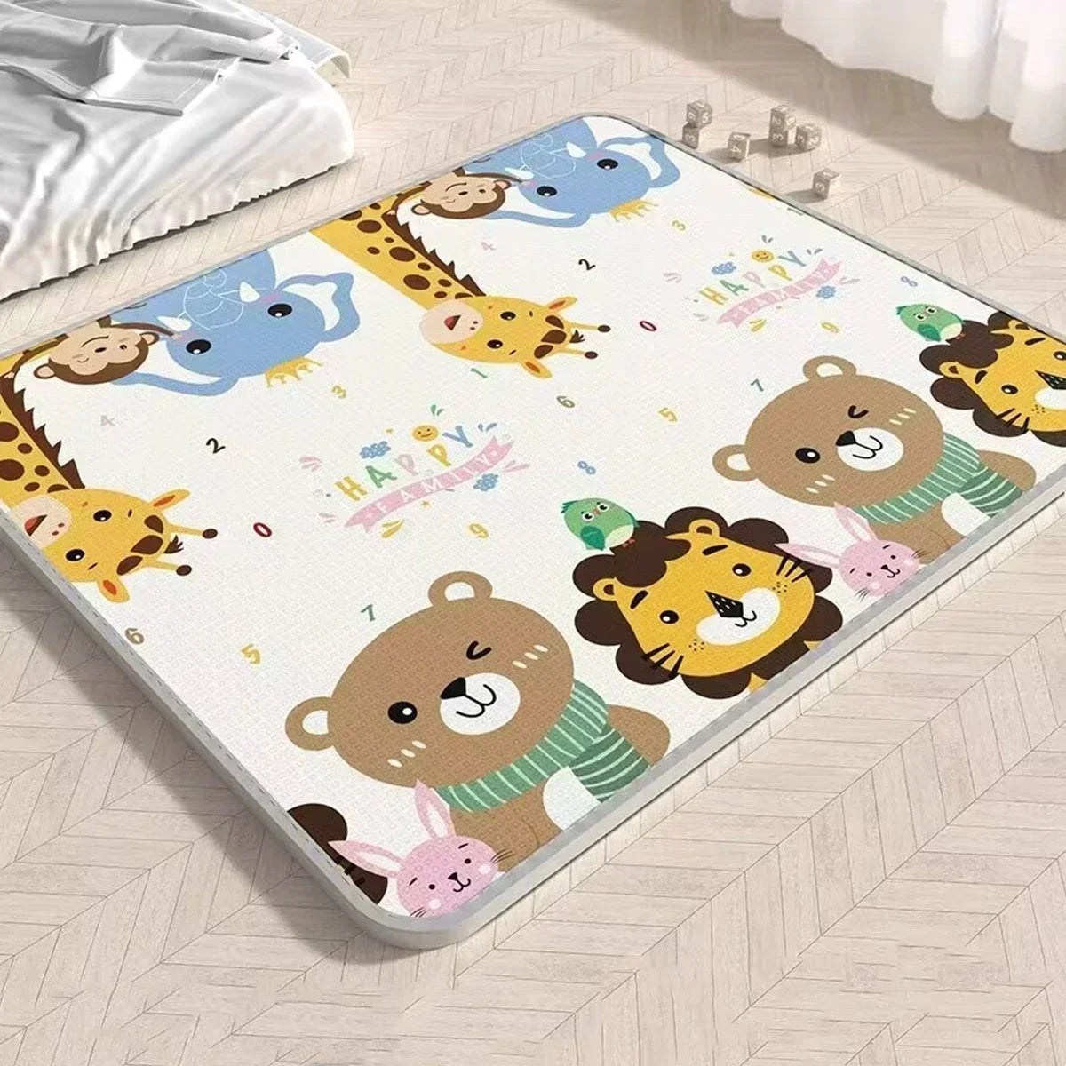Tapis d’Éveil Bébé – Aire de Jeu Puzzle, Sécurisée et Confortable, Multi-Tailles