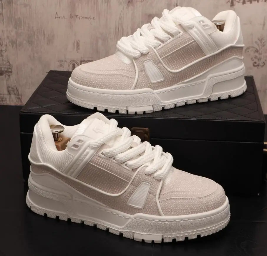 Chaussures de skateboard homme, coupe basse, style tendance et confort