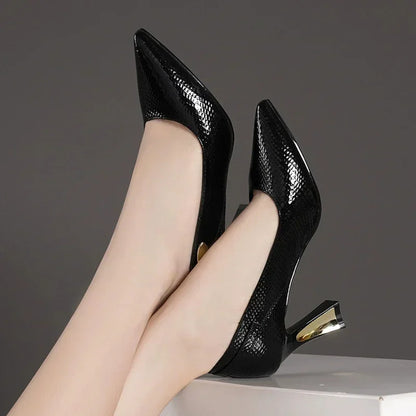 Escarpins pointus à talons hauts pour femmes, sandales provoqué élégantes, sexy, mode de créateur, fête, printemps, nouveau, tendance,
