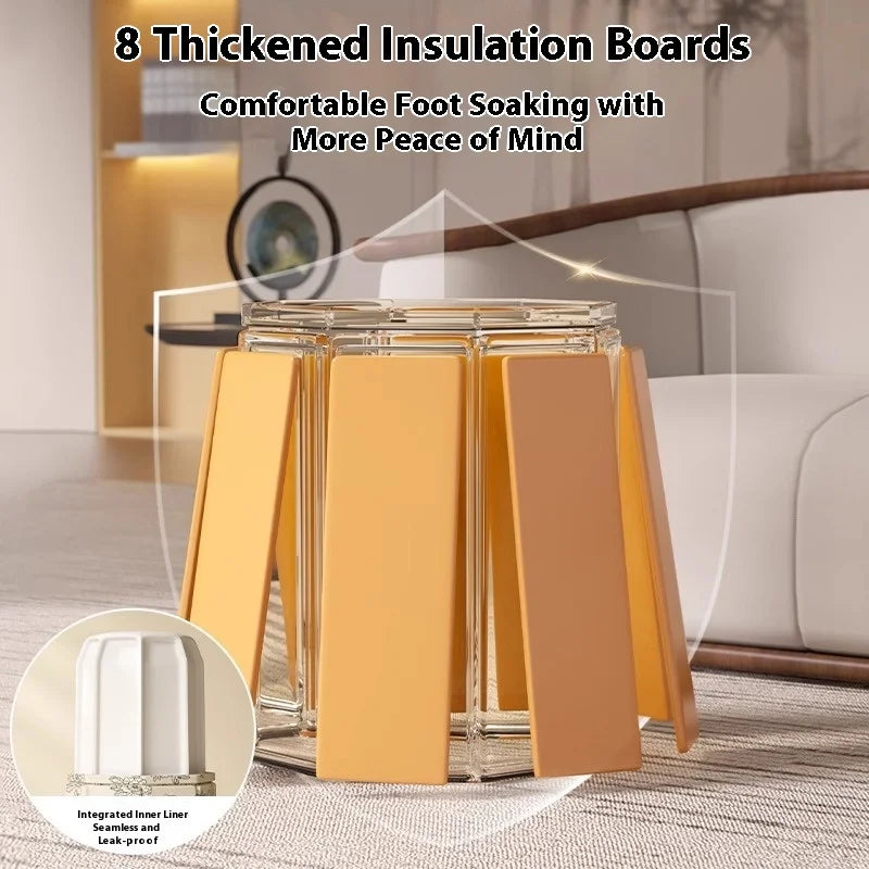 Baignoire de Trempage pour Pieds – Portable et Pliable, Au-dessus du Genou, Bien-être à Domicile, Facile à Déplacer, Sac de Trempage Simple et Chaud pour l'Hiver