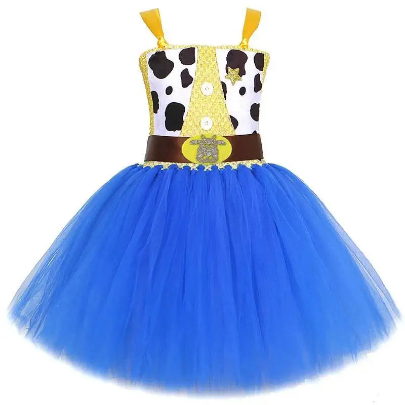 Costume Jessie fille – Cowgirl Toy Story, robe tutu, chapeau cowboy, cosplay