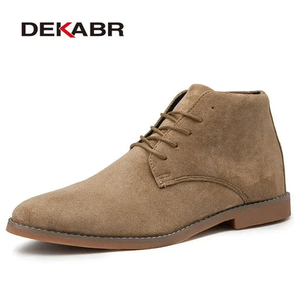 Bottes décontractées Homme DEKABR Automne-Hiver, Daim Vache, Semelle Durable, Confort .