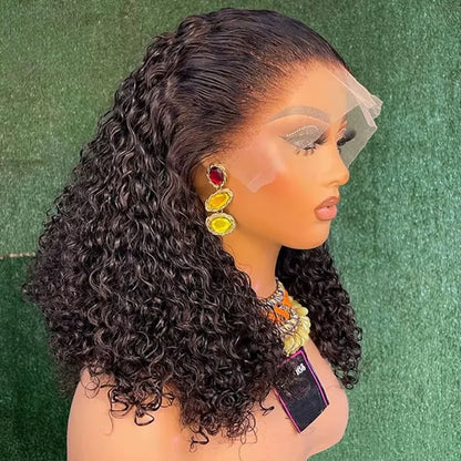 Perruque Bob Brésilienne 13x4 Deep Wave Naturelle Femme﻿