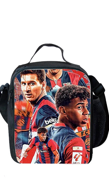 Sac à dos football Lamine Yamal, enfant, 1/3 pièces : sac d’école, sac déjeuner, trousse .