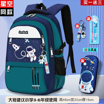 Sac à Dos d'École Étanche pour Enfant Garçon, Cartable Primaire .