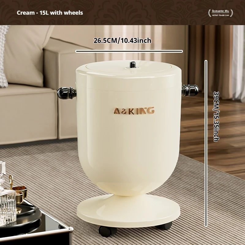 Poubelle Mobile Leasylife avec Roulettes – Haute et Moderne