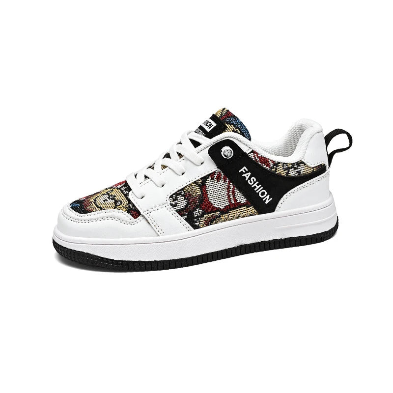 Baskets Basses Enfant Cuir PU Confortables – Chaussures École Garçons Filles Mode