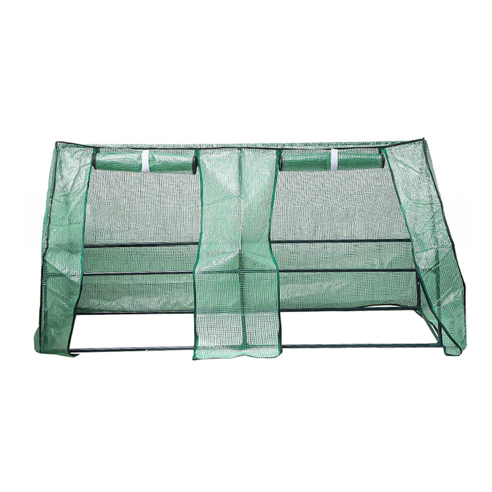 Kit jardinage débutant 180x90x90 cm avec serre intérieure/extérieure, couverture PE résistante pour protection plantes