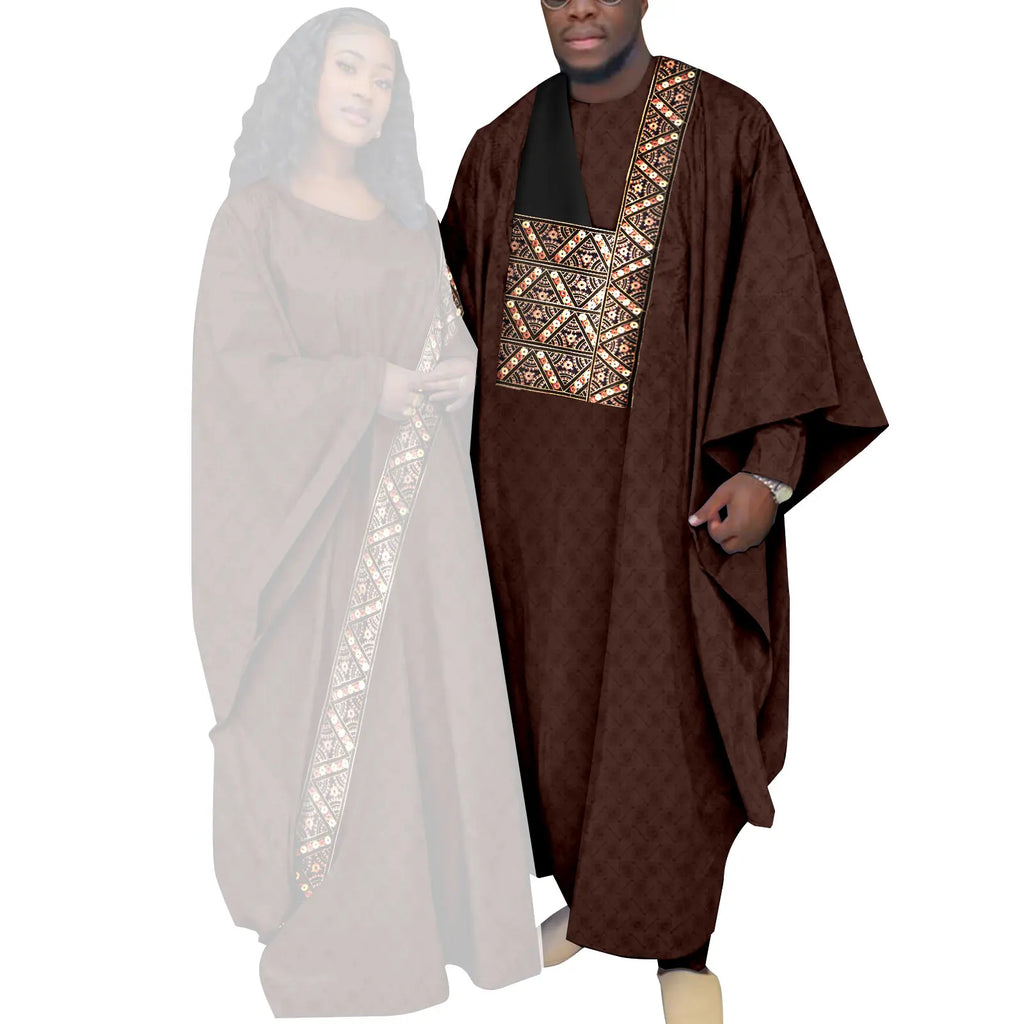 Vêtements couple africain – Tenues mariage ethniques, Abaya femme, Dashiki homme, style traditionnel