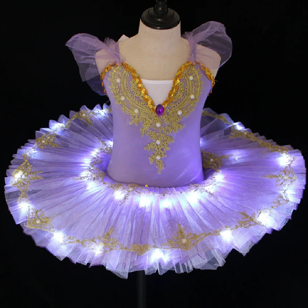 Robe ballerine enfant – Costume de danse classique, tutu, spectacle, entraînement