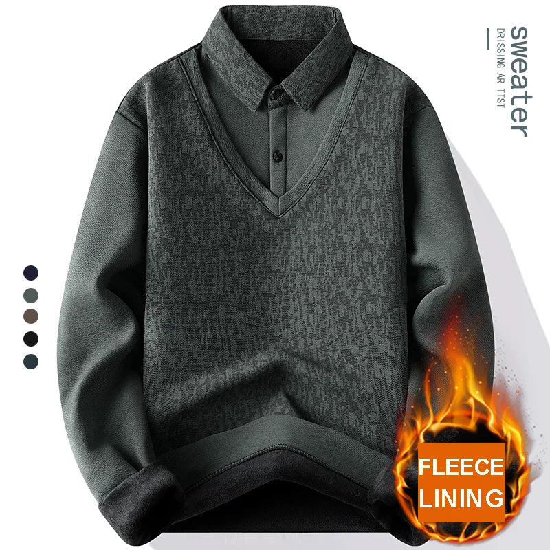 Pull Tricot Polo Homme –Luxe Style Chic