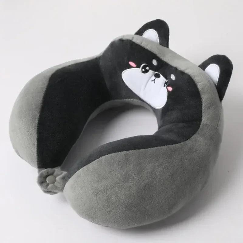 Oreiller de voiture enfant – coussin repos‑nuque avec sangle de sécurité (1 pièce)