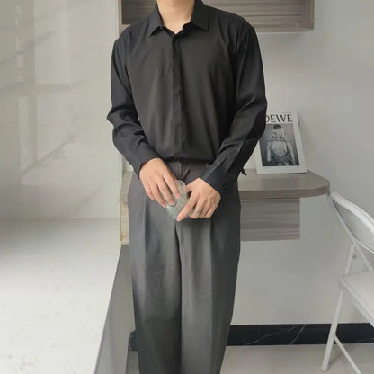 Chemises décontractées de bureau à col rabattu, style estival