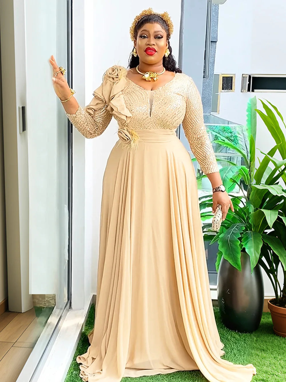 Robe de soirée africaine grande taille femme, Ankara Dashiki, élégante