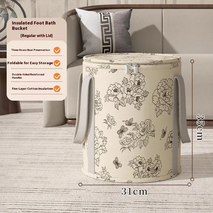 Baignoire de Trempage pour Pieds – Portable et Pliable, Au-dessus du Genou, Bien-être à Domicile, Facile à Déplacer, Sac de Trempage Simple et Chaud pour l'Hiver