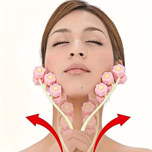 Rouleau de Massage Facial Fleur – Beauté & Relaxation .