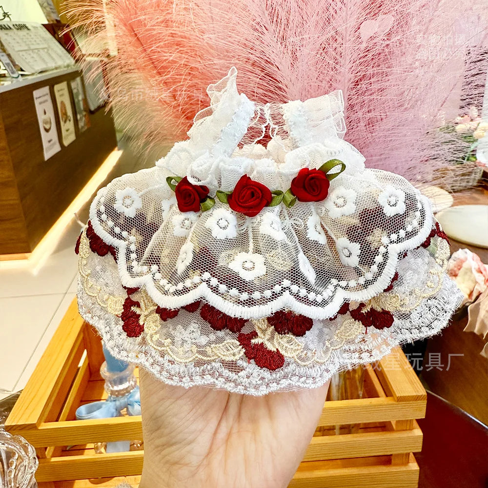 Robe Princesse Poupée – Dentelle et Oreilles de Lapin, Coton Doux Été