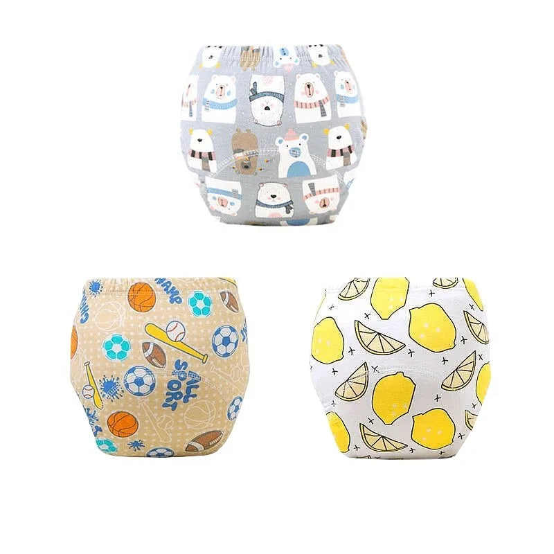 Pantalon d'entraînement bébé coton imperméable – 6 couches absorbantes – Lavable et réutilisable – Culotte apprentissage confortable et écologique