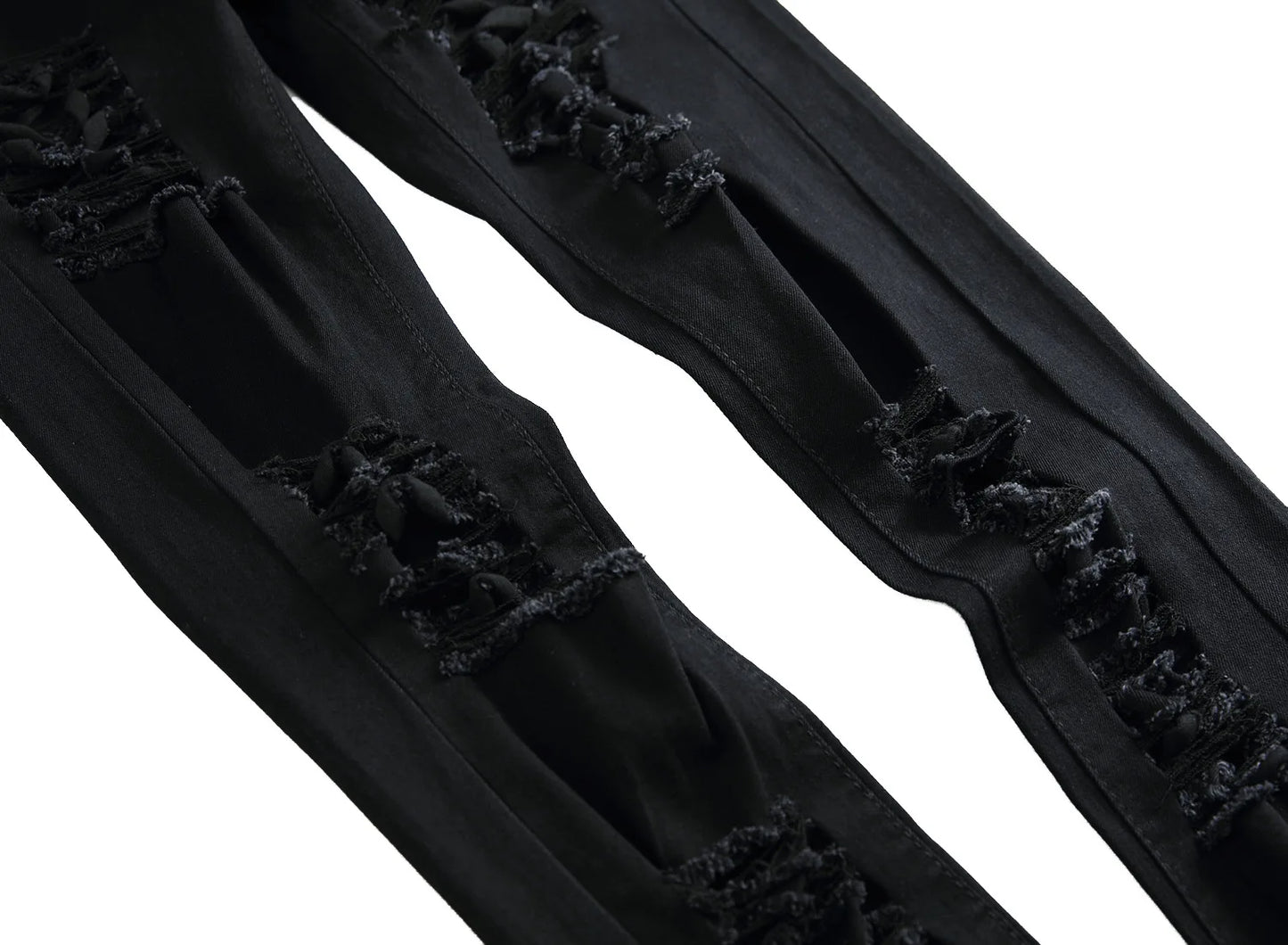 Jean Homme Destroy Droit, Pantalon Denim Blanc Grande Taille 28-42, Marque Mode .