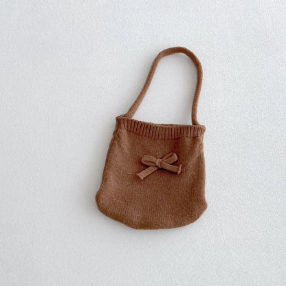 Ensemble bébé fille 3 pièces – pull, pantalon évasé & mini sac (automne)