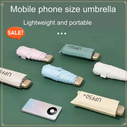 Mini Parapluie 5 Volets  – Compact, Portable, Résistant aux UV, Parasol Unisexe Élégant et Premium pour Toutes Saisons