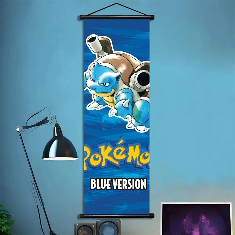 Pokémon Squirtle, Wartortle, Blastoise – Scènes dynamiques, impressions vives, détails audacieux – Pour fans de type Eau Power