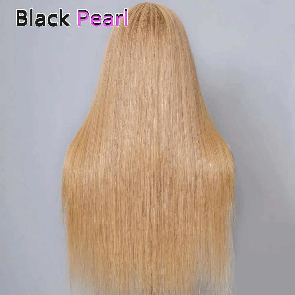 Perruque cheveux humains 100% – Blonde, Bob droite, dentelle frontale, fermeture, perruque brésilienne, cosplay
