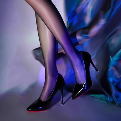 Escarpins femme cuir souple talons hauts fond rouge mariage , fête.