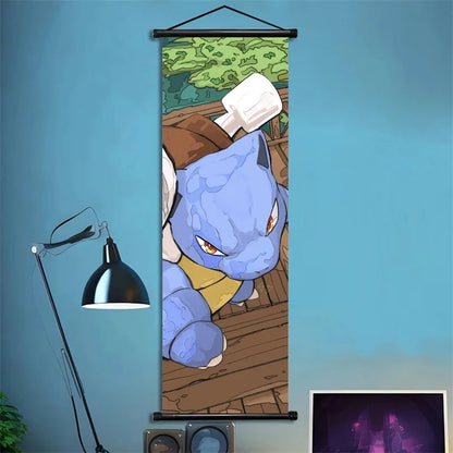 Pokémon Squirtle, Wartortle, Blastoise – Scènes dynamiques, impressions vives, détails audacieux – Pour fans de type Eau Power