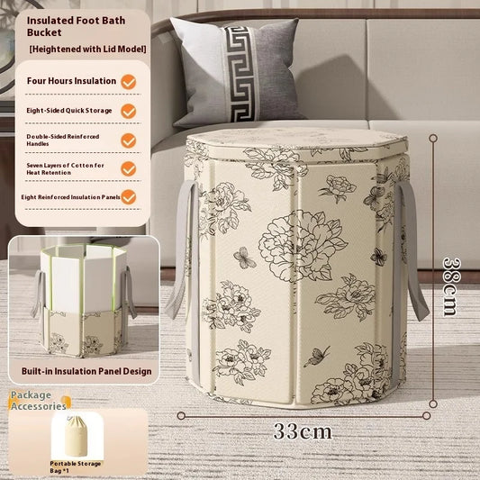 Baignoire de Trempage pour Pieds – Portable et Pliable, Au-dessus du Genou, Bien-être à Domicile, Facile à Déplacer, Sac de Trempage Simple et Chaud pour l'Hiver