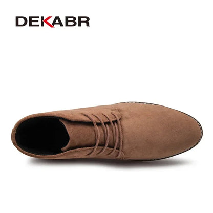 Bottes décontractées Homme DEKABR Automne-Hiver, Daim Vache, Semelle Durable, Confort .