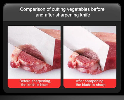 Affûteur manuel professionnel 3 étapes – carbure de tungstène & diamant, style japonais, couteaux/ciseaux de cuisine