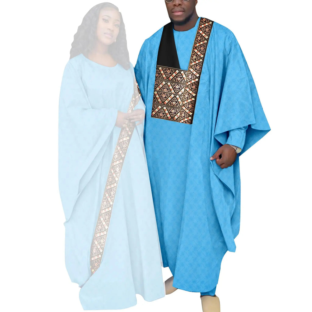 Vêtements couple africain – Tenues mariage ethniques, Abaya femme, Dashiki homme, style traditionnel