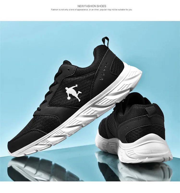 Baskets running homme cuir & maille, confort, extérieur, jogging .